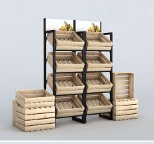 FV01 F&V racks with wooden crates